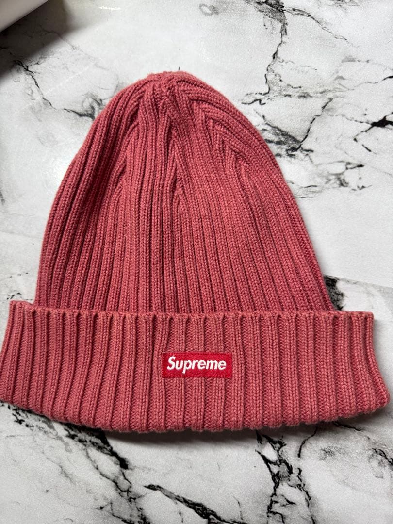 【希少】Supreme ニット帽 ピンク