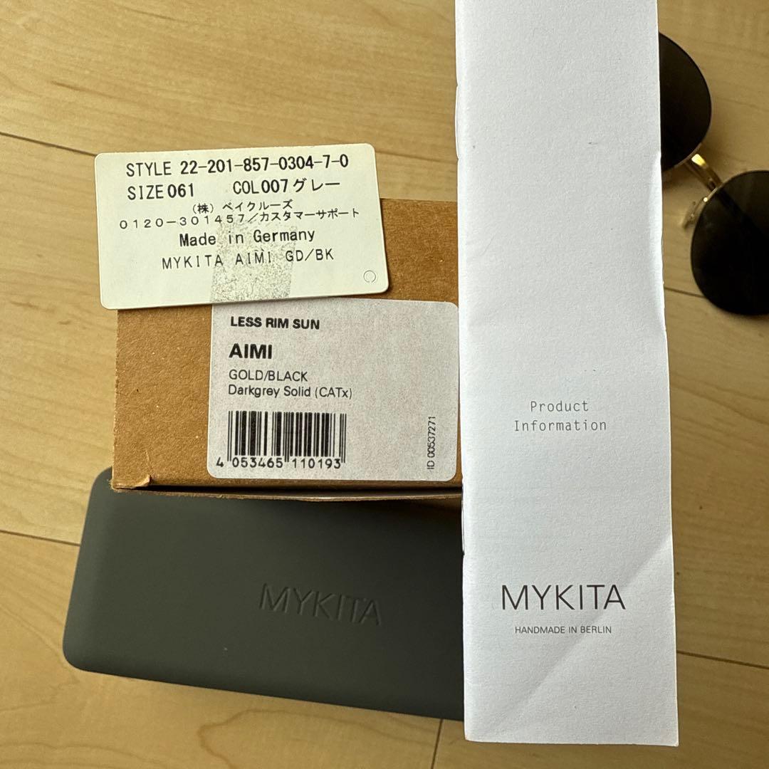 MYKITA マイキータ AIMI GD/BK サングラス リムレス