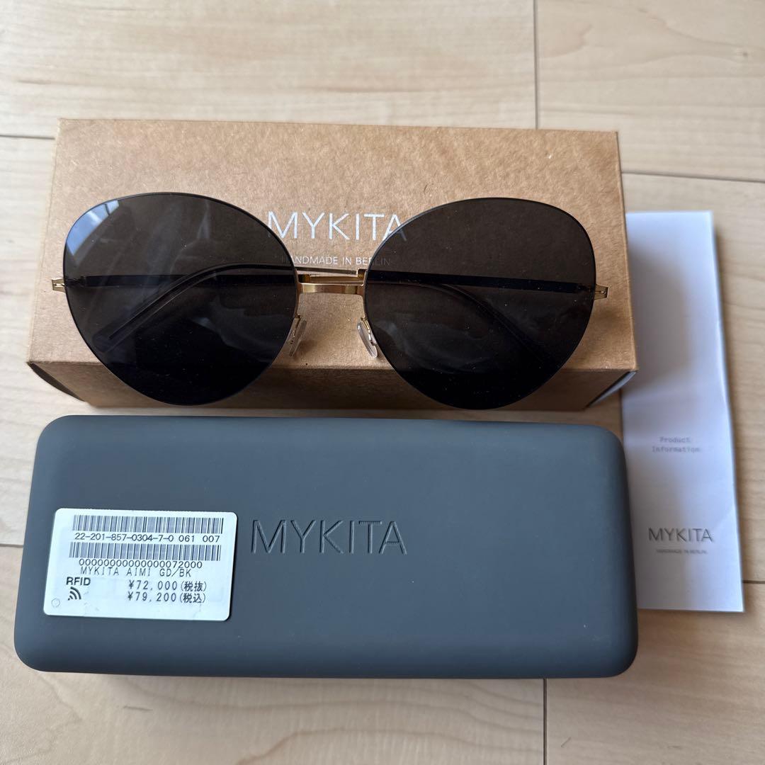 MYKITA マイキータ AIMI GD/BK サングラス リムレス