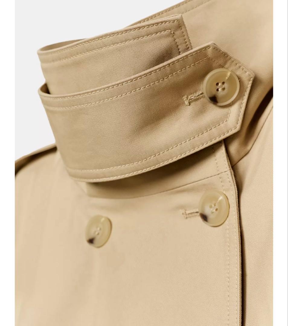 R*♡様 タグ付き新品★ZARAのショート丈ハイネックトレンチコート★Sサイズ★