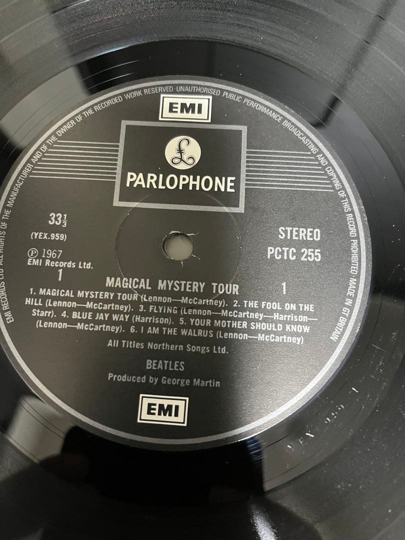 UK盤 BEATLES/MAGICAL MYSTERY TOUR/PCTC255