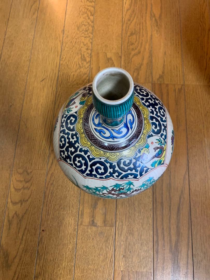 美品　九谷焼　飾り壺