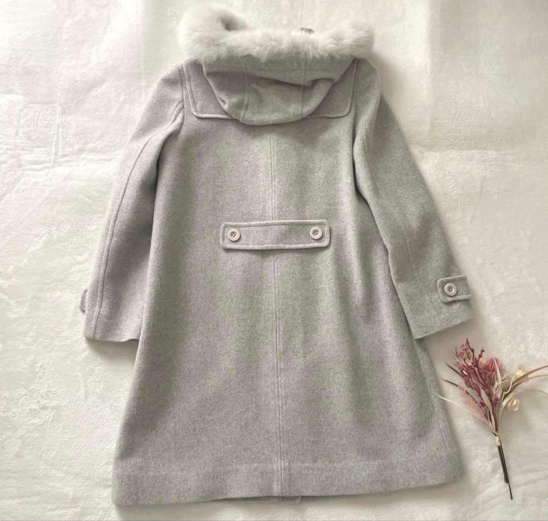 極美品⭐︎JILL STUART フォックスファー グレー ダッフルコート M