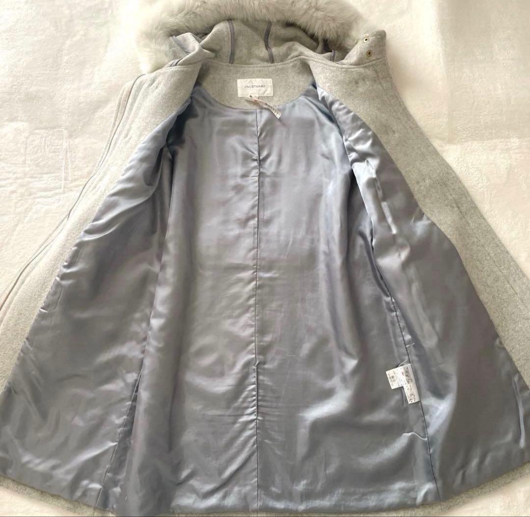 極美品⭐︎JILL STUART フォックスファー グレー ダッフルコート M