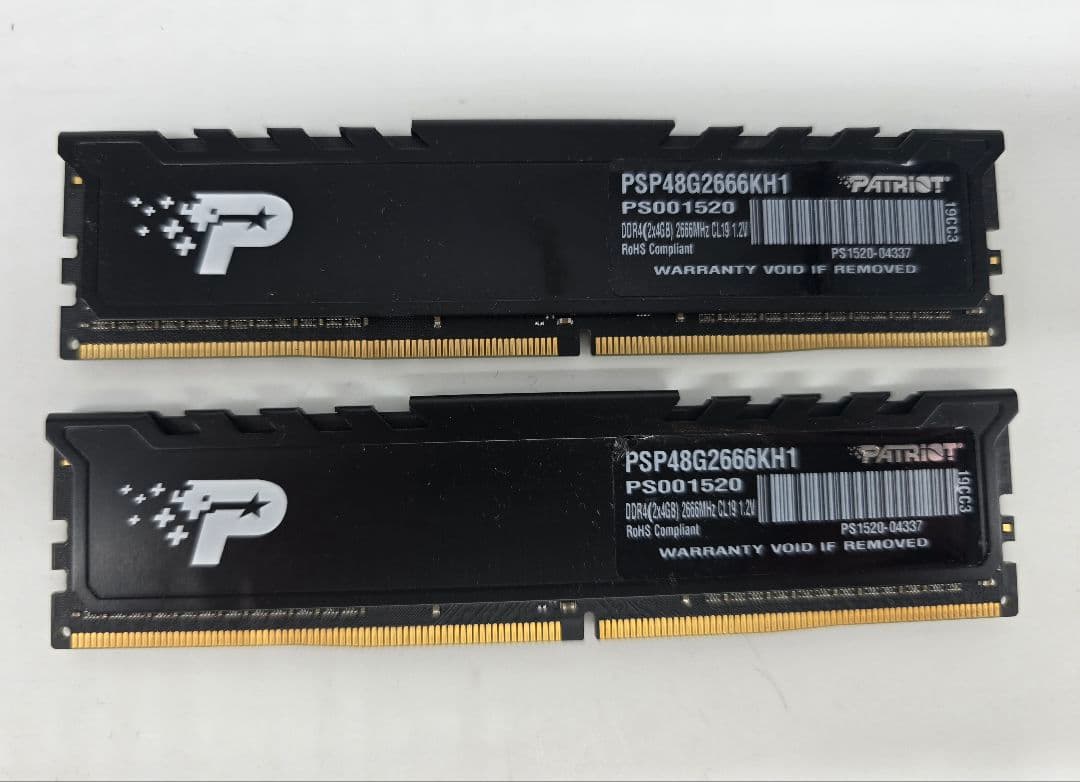 Patriot 8GB DDR4 2666MHz メモリ