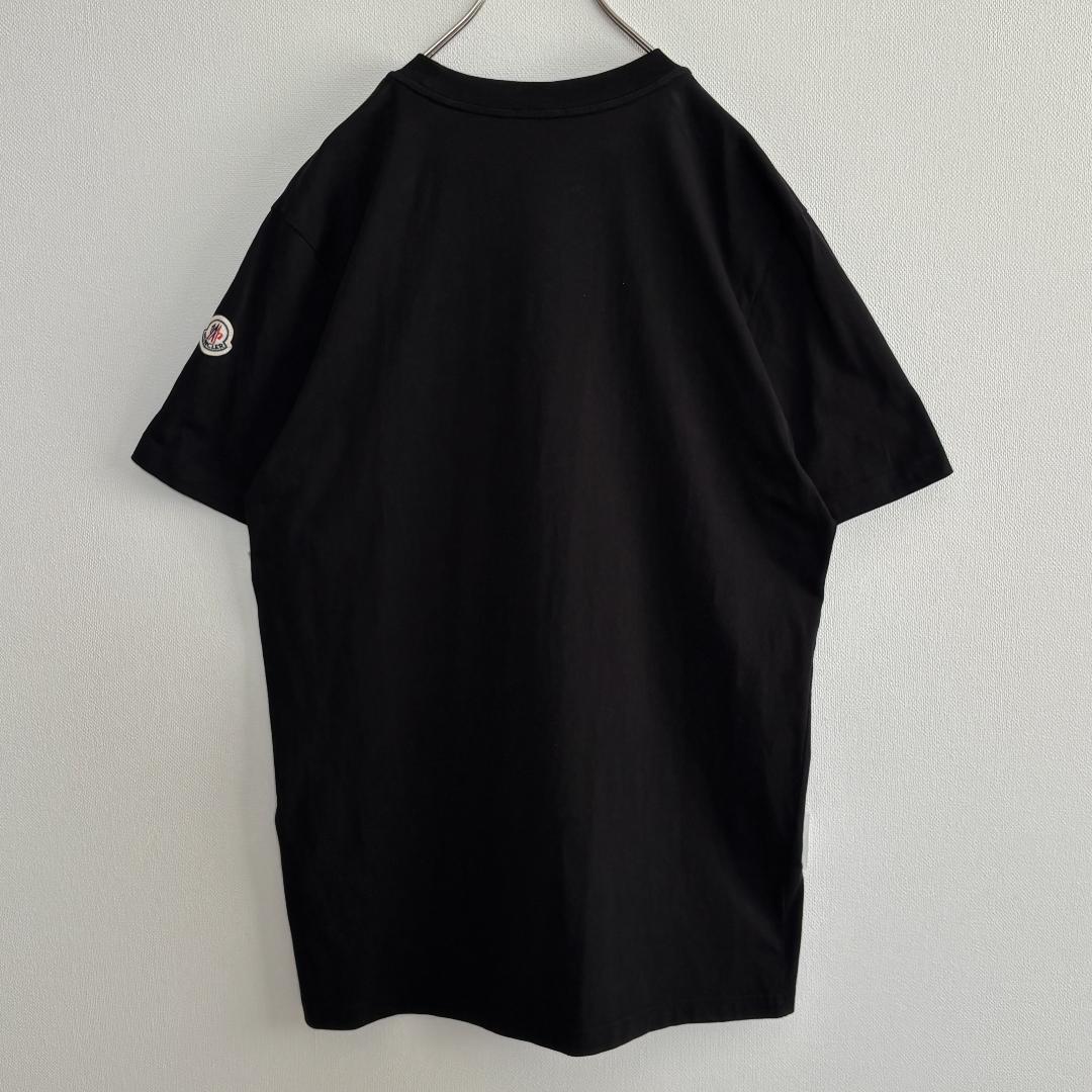 青椒肉絲【QR確認済・美品】モンクレール/鈴刺繍/ワッペン/黒/XL