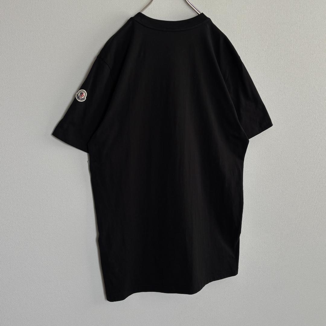 青椒肉絲【QR確認済・美品】モンクレール/鈴刺繍/ワッペン/黒/XL