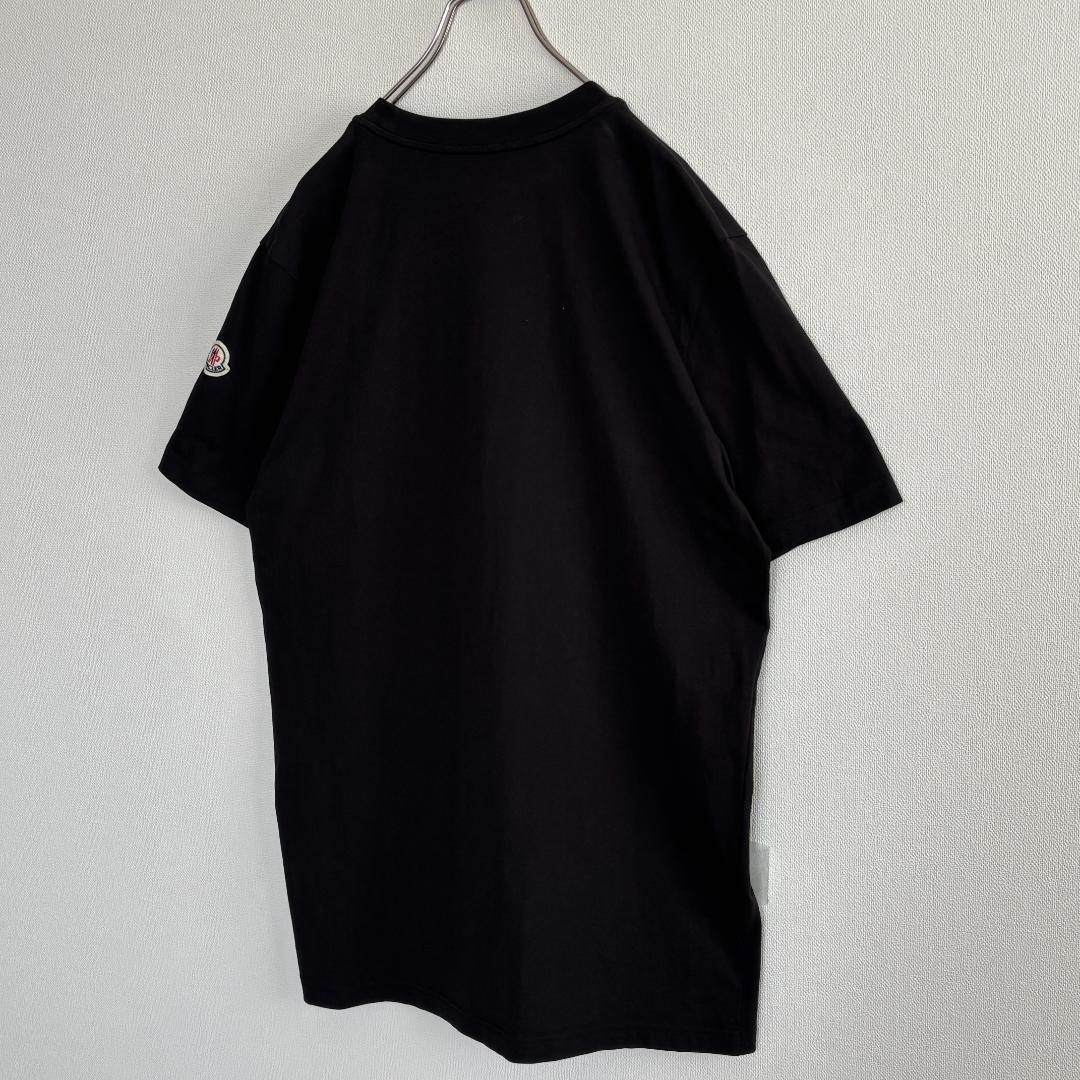 青椒肉絲【QR確認済・美品】モンクレール/鈴刺繍/ワッペン/黒/XL
