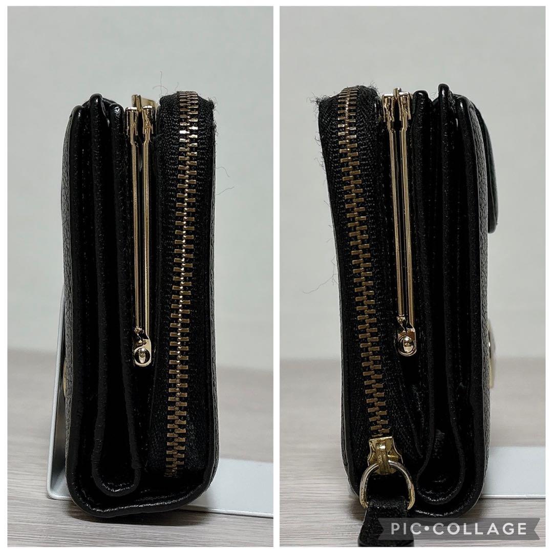 ✨美品✨ヴィヴィアンウエストウッド 2つ折り財布 がま口 ハート ブラック ロゴ