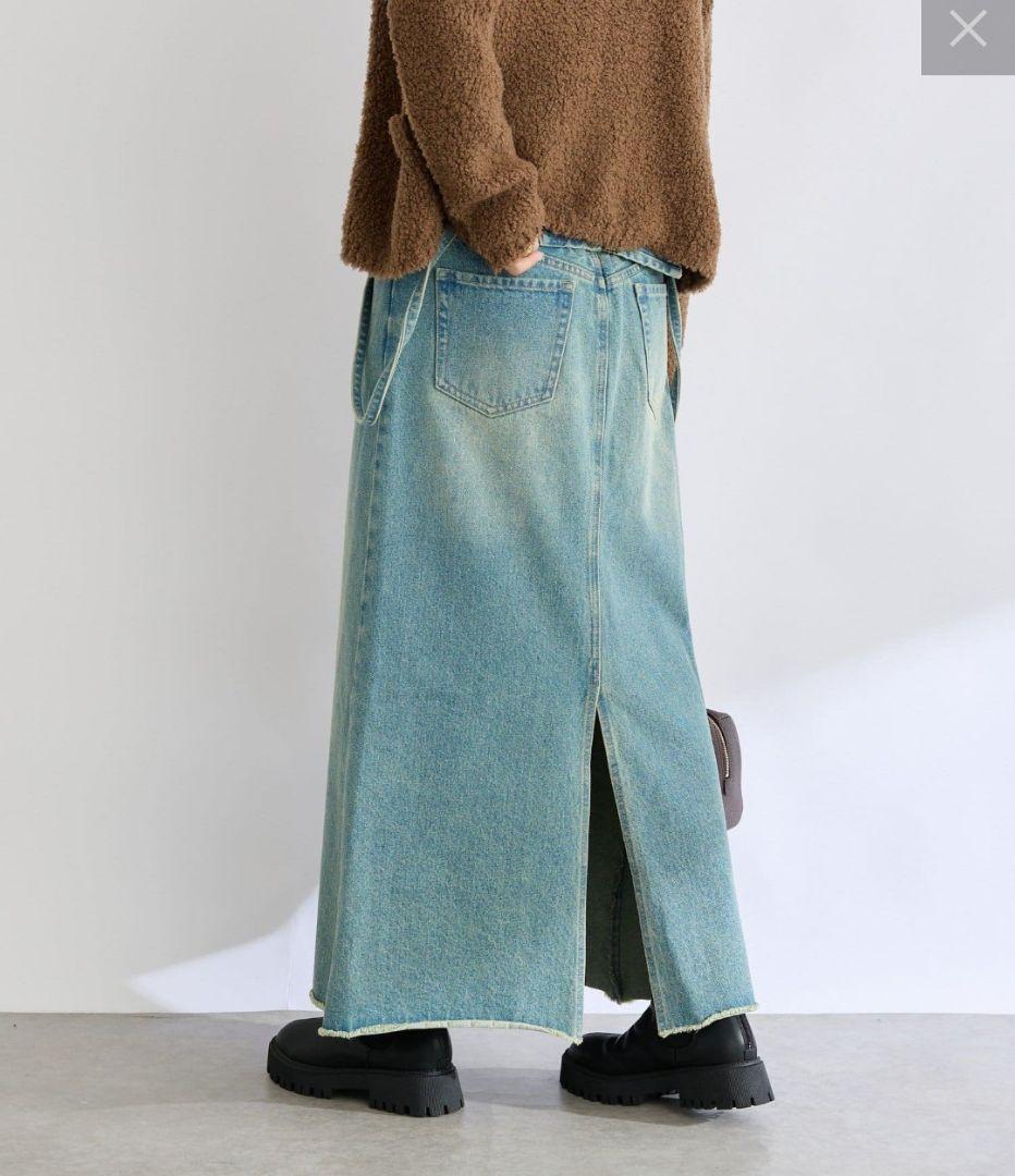 *新品*　リヴドロワ　【MONN.:.(モン)】ルーズデニムスカート
