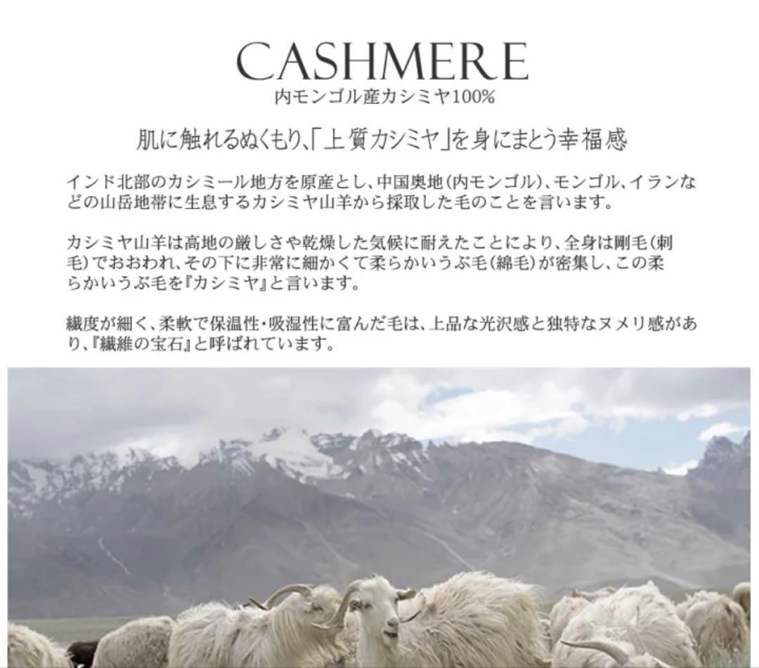 カシミヤ100%ストール オフホワイト