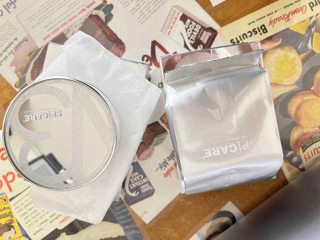 スピケアV3シャイニングファンデーション本体＋詰替　新品
