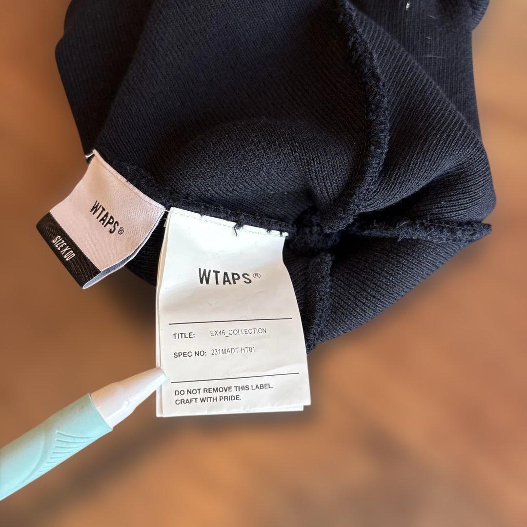 か*わ様 wtaps ニットキャップ　ニット帽　ビーニー　ネイビー