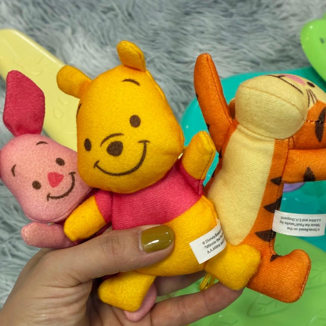 極美品 タカラトミー くまのプーさん えらべる回転6wayジムにへんしんメリー