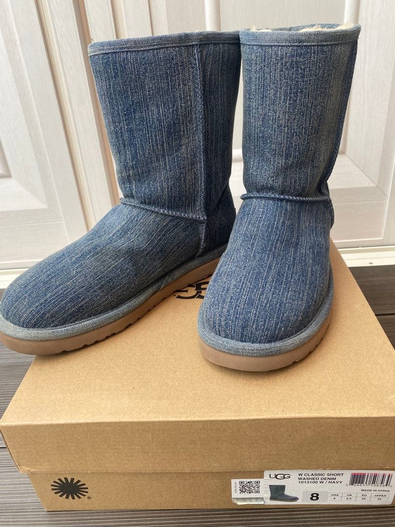 s*r様 UGG W Classic Short 8 デニムムートンブーツ
