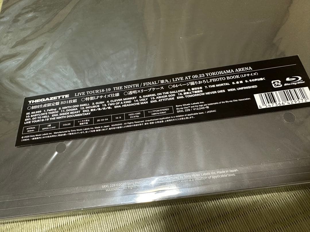 theGazettE ガゼット THE NINTH 第九　初回生産限定盤