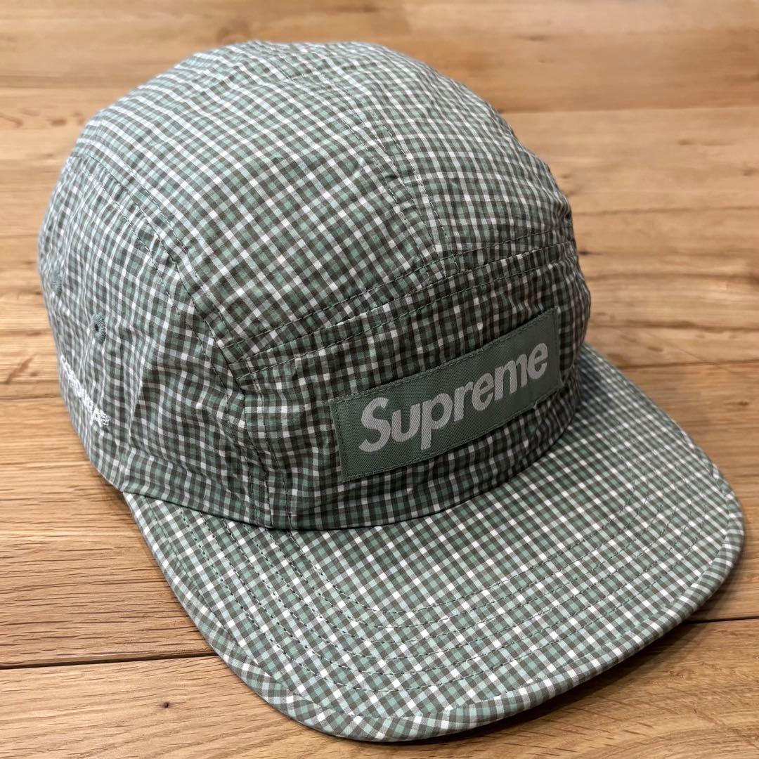 【美品】Supreme Cordura Plaid Camp Cap 25SS