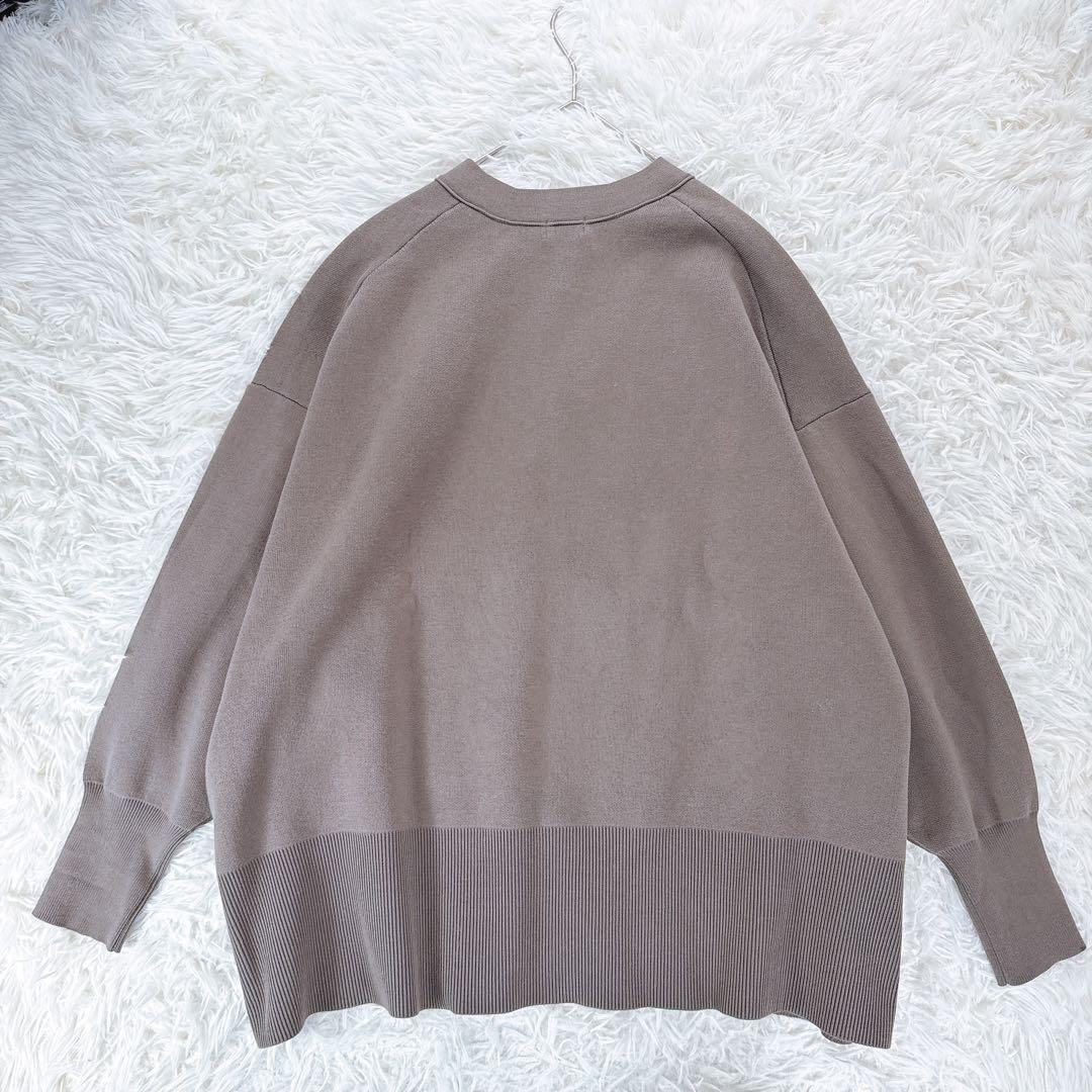 新品タグ付✨ WEB限定 スウェットライクスポンジニットBIGカーディガン