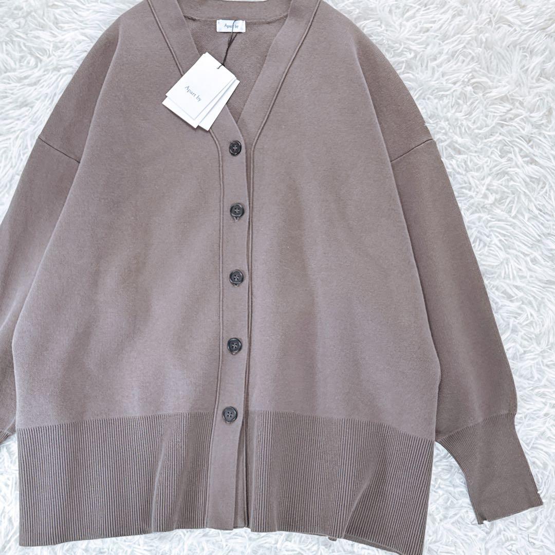 新品タグ付✨ WEB限定 スウェットライクスポンジニットBIGカーディガン