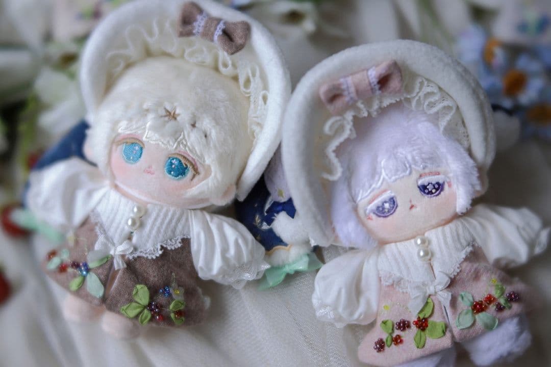 [PINK2] 白雪果実 10cm 無属性ぬいぐるみ お洋服