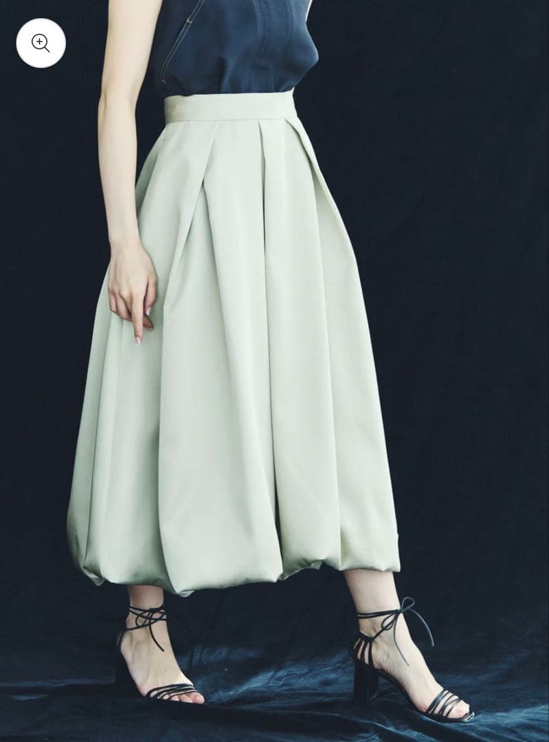 【新品タグ付き】Arc Tuck Balloon Skirt Bronze S