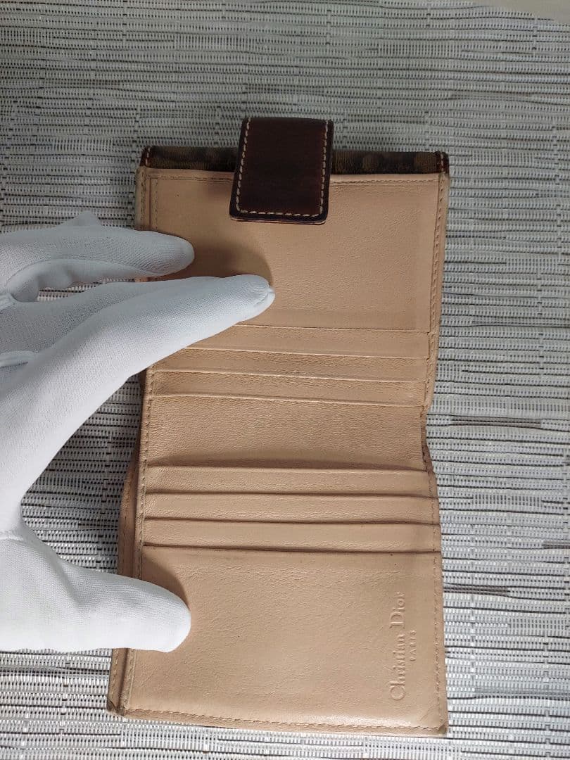 Christian Dior　二つ折り財布 ハート型ロック付き トロッター　美品