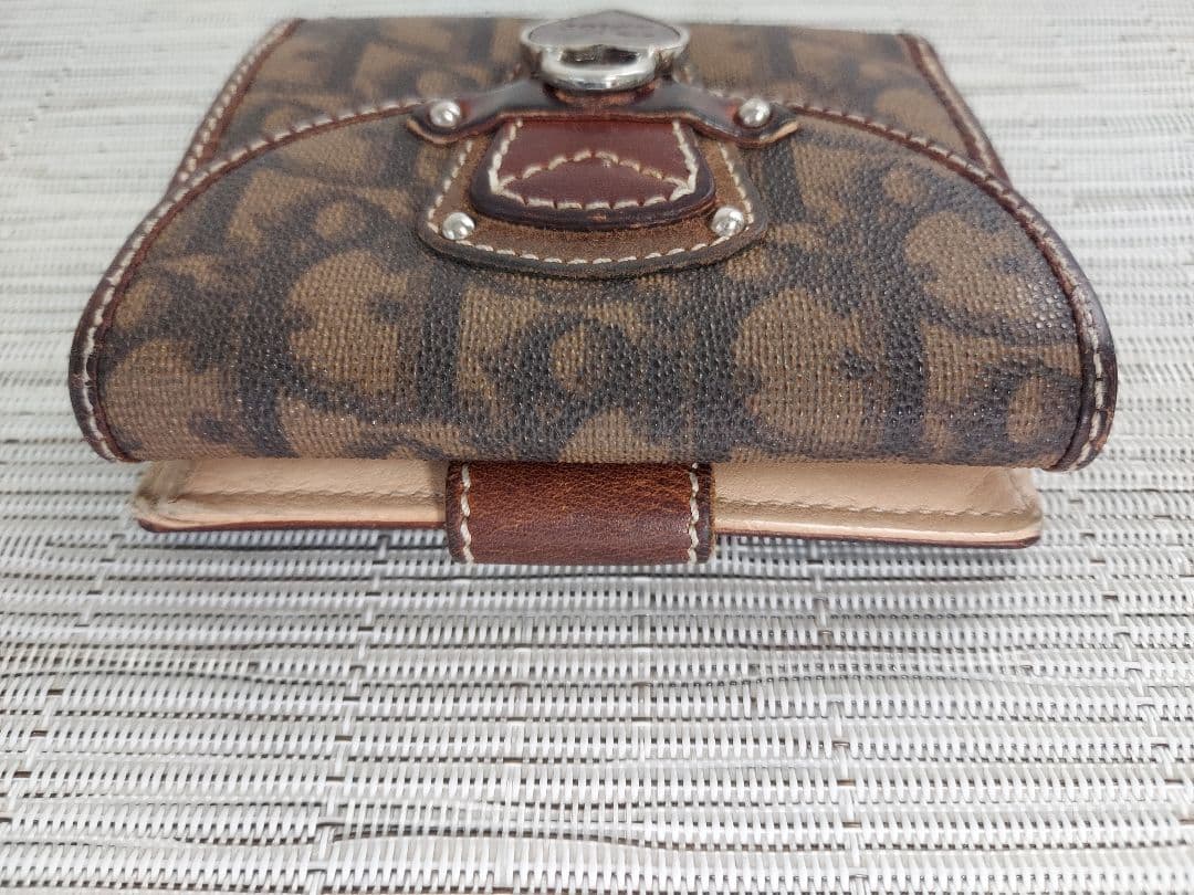 Christian Dior　二つ折り財布 ハート型ロック付き トロッター　美品