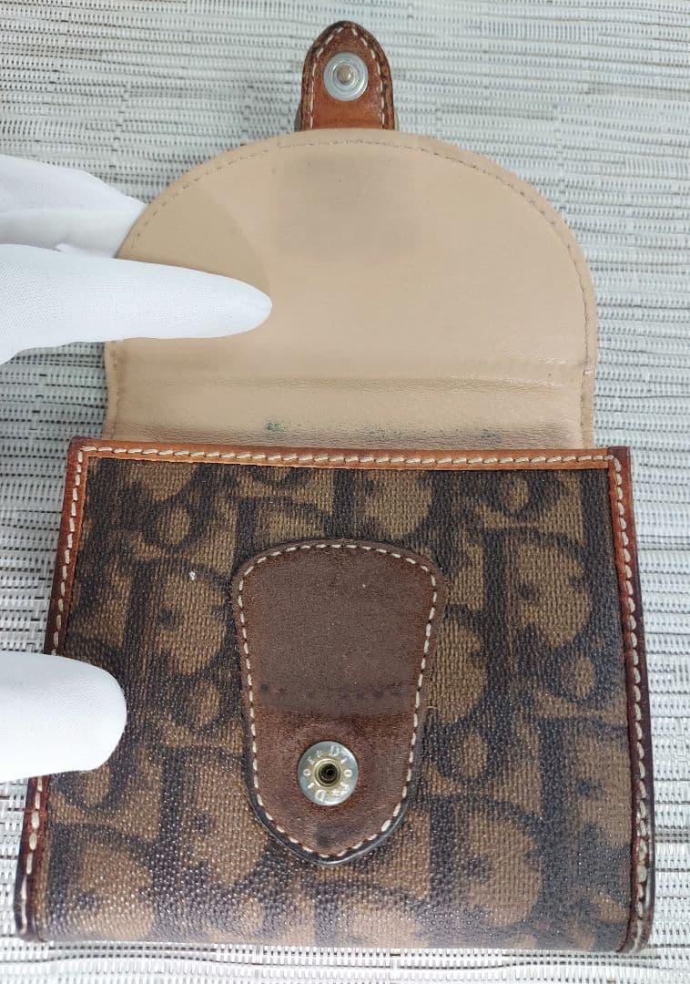 Christian Dior　二つ折り財布 ハート型ロック付き トロッター　美品