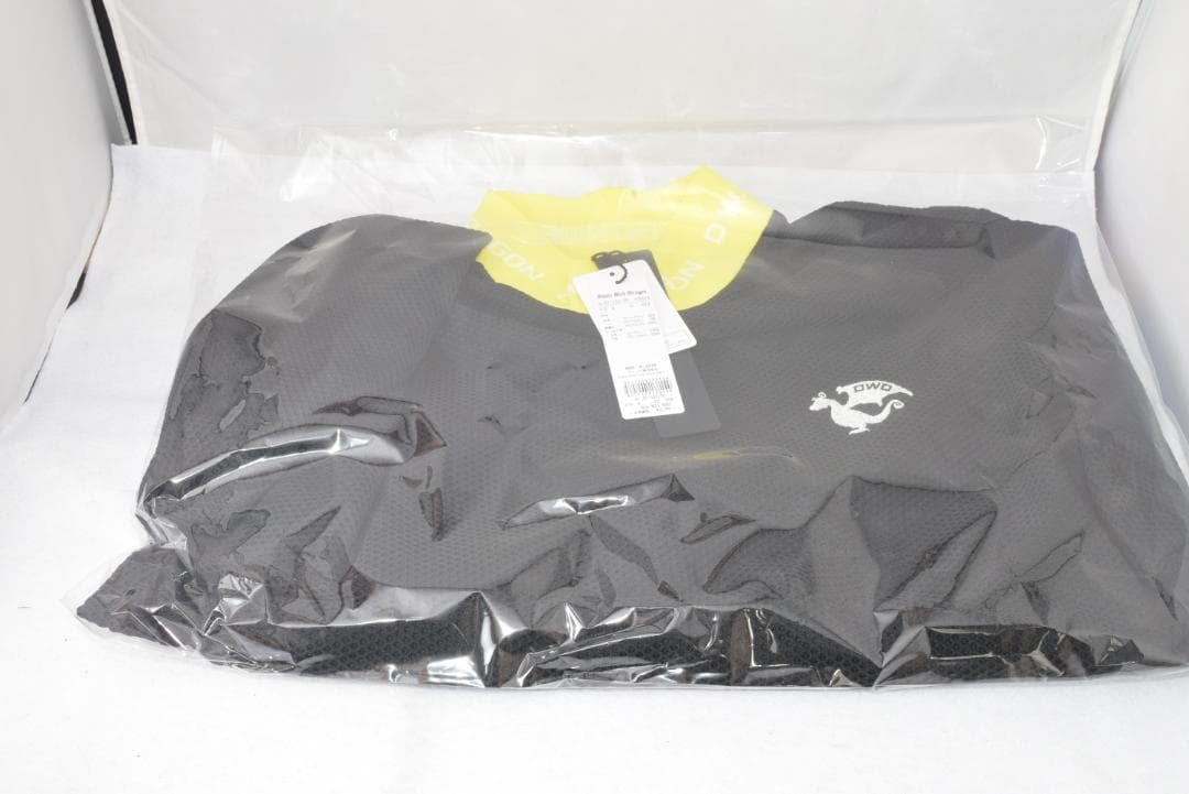 新品☆ダンスウィズドラゴン DRY & UV ロング スリーブ モック☆黒☆XL