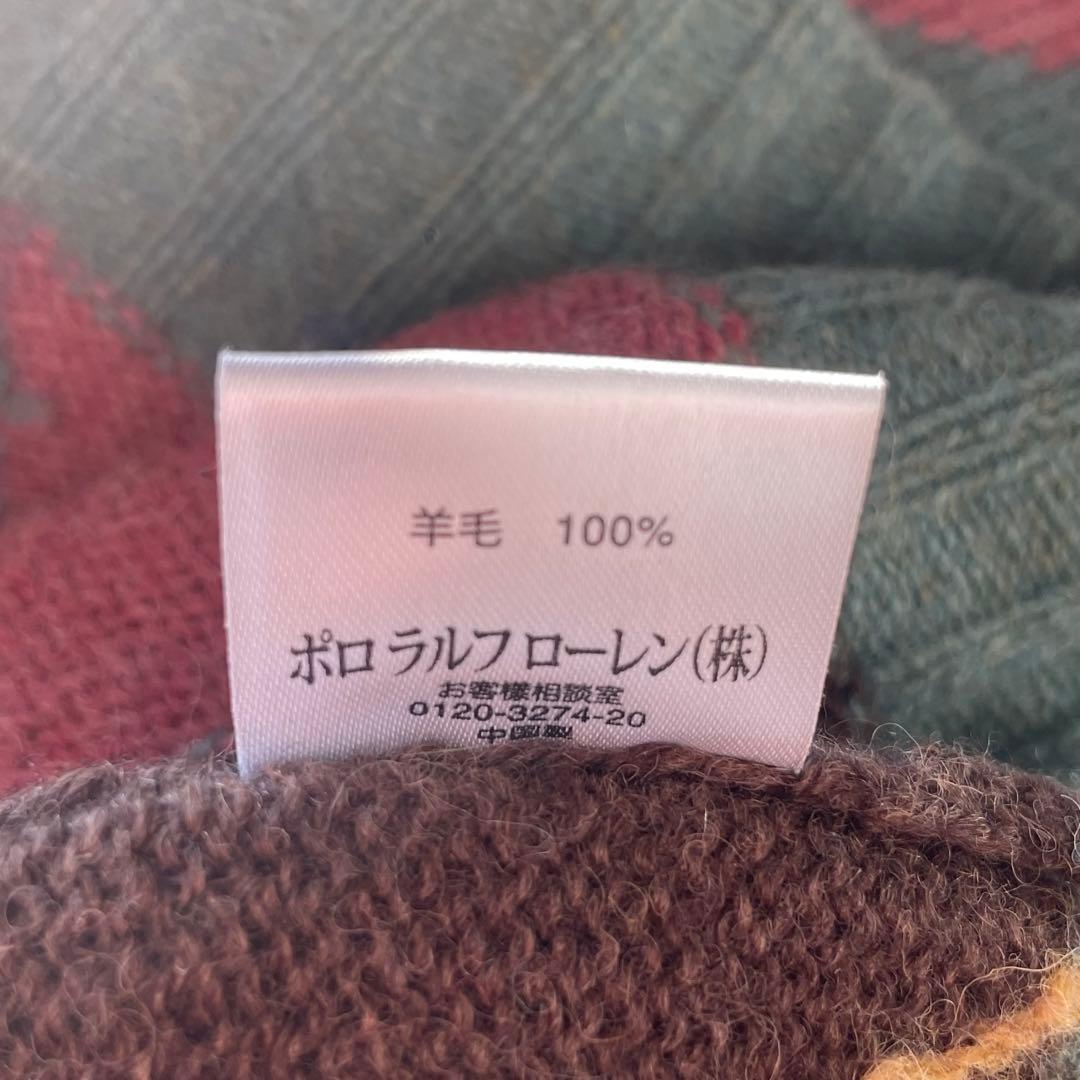 Ralph Lauren アーガイルチェック ウールニット ベスト レア 希少