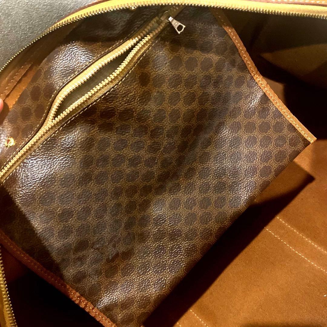 セリーヌ　CELINE ボストンバッグ マカダム柄 ヴィンテージボストンバッグ