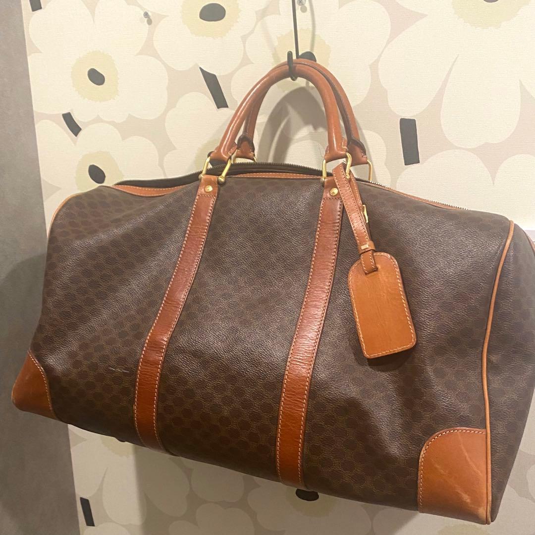セリーヌ　CELINE ボストンバッグ マカダム柄 ヴィンテージボストンバッグ