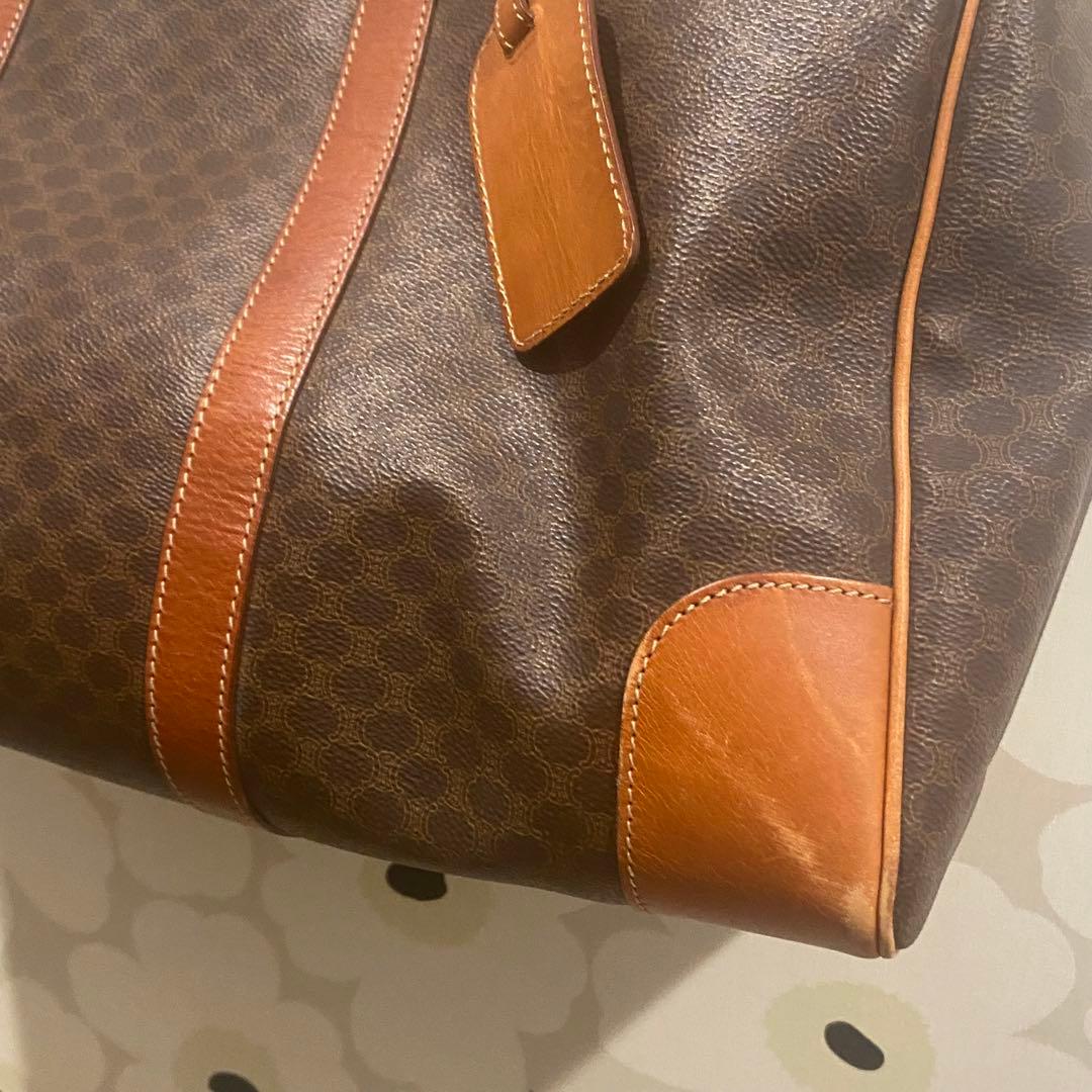 セリーヌ　CELINE ボストンバッグ マカダム柄 ヴィンテージボストンバッグ