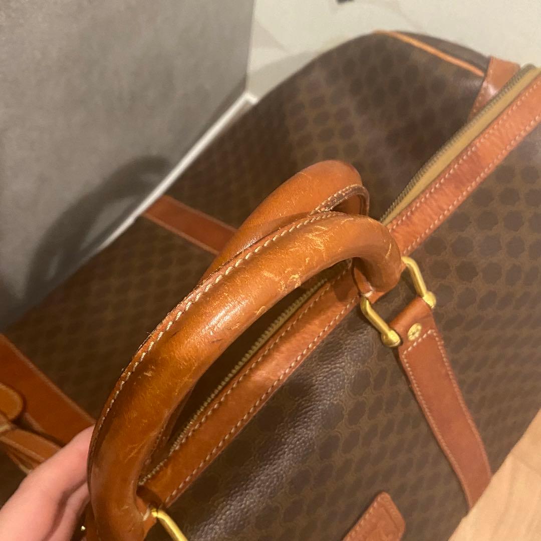 セリーヌ　CELINE ボストンバッグ マカダム柄 ヴィンテージボストンバッグ
