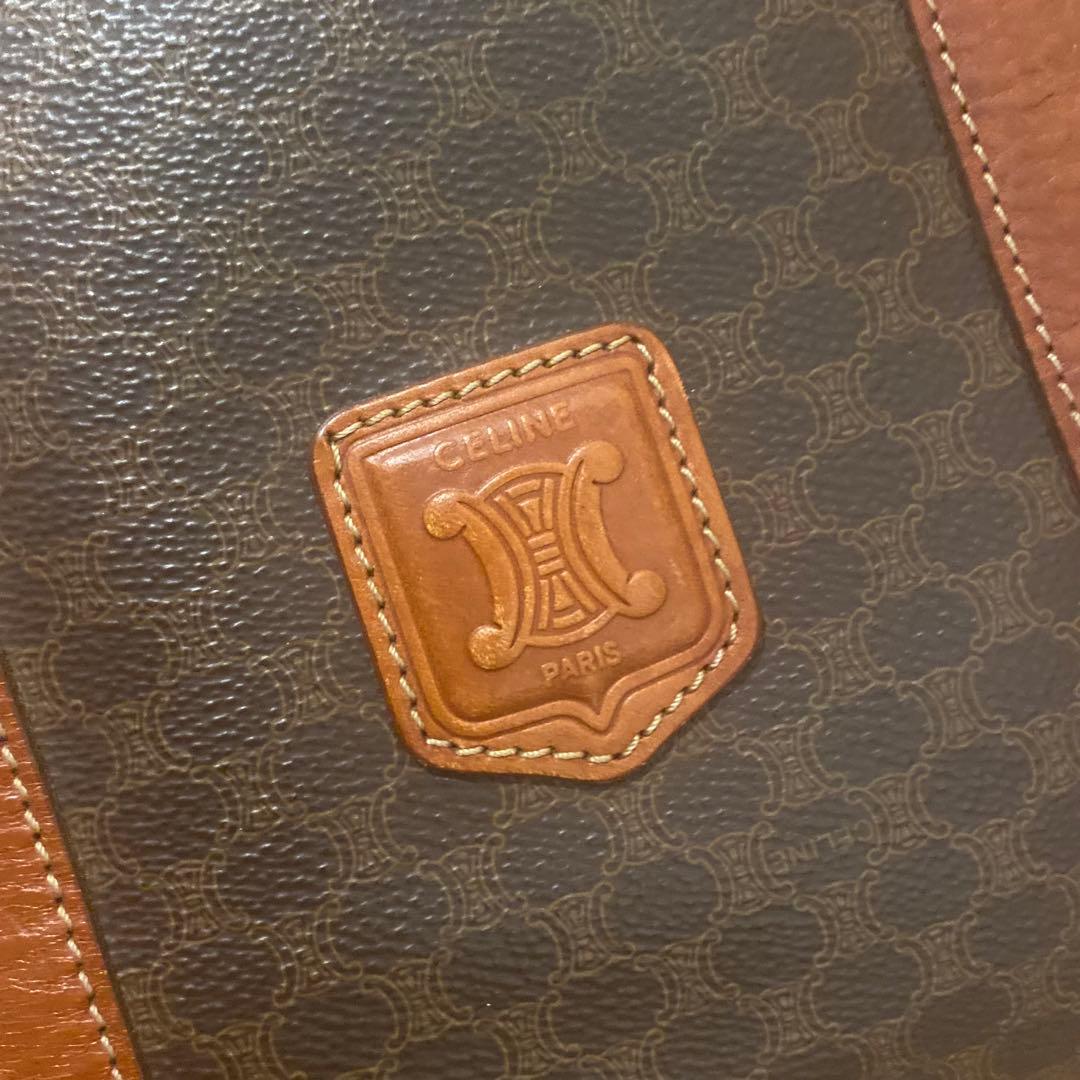 セリーヌ　CELINE ボストンバッグ マカダム柄 ヴィンテージボストンバッグ