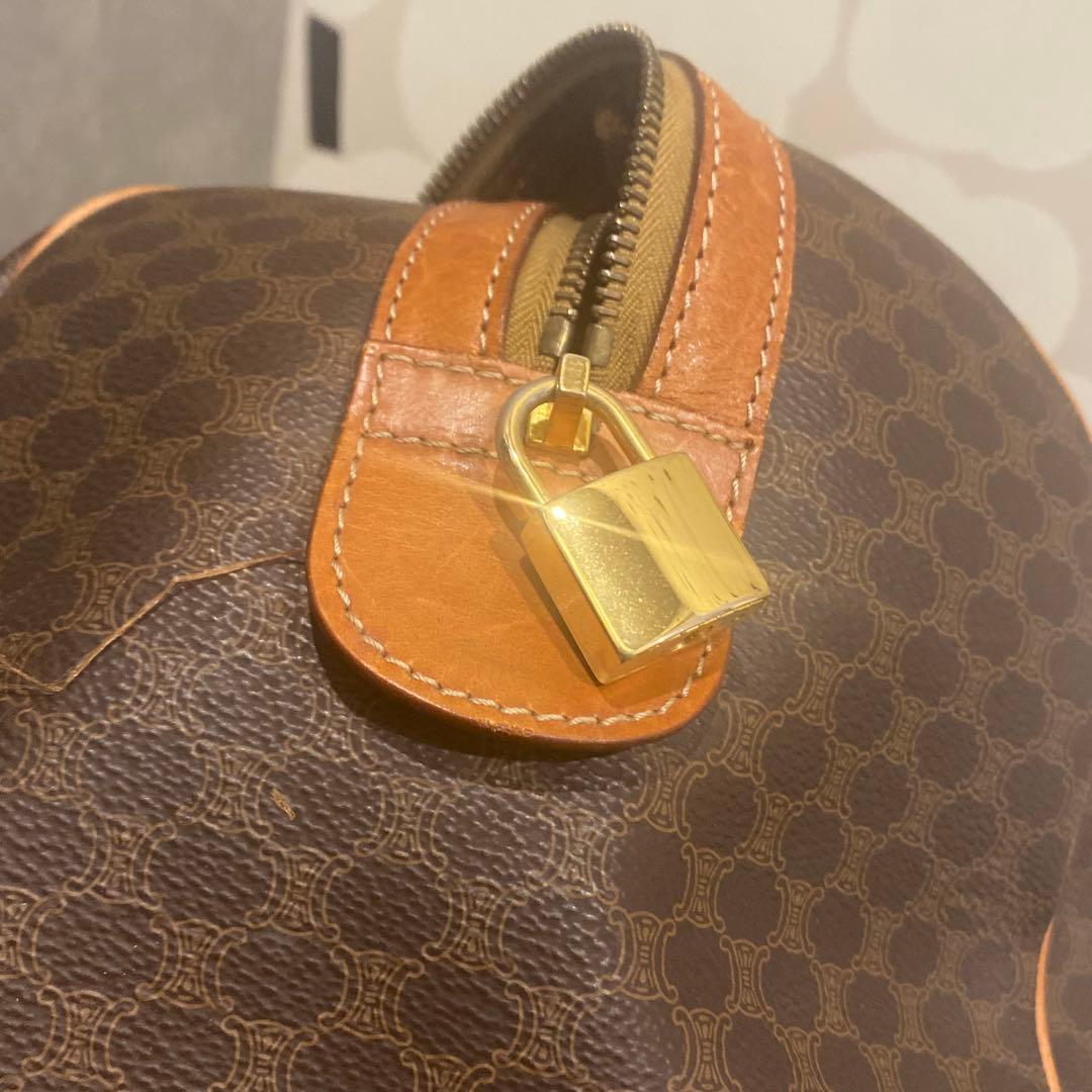 セリーヌ　CELINE ボストンバッグ マカダム柄 ヴィンテージボストンバッグ