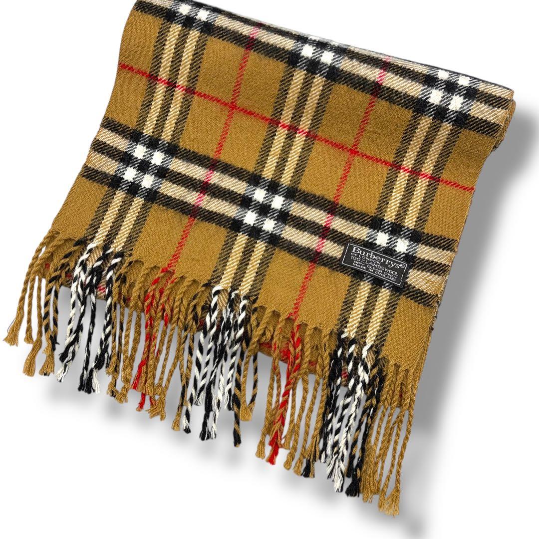 Burberry’s バーバリーズ マフラー ノバチェック ウール100% 仔羊