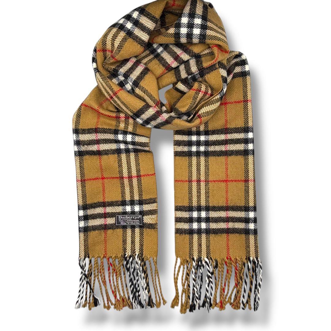 Burberry’s バーバリーズ マフラー ノバチェック ウール100% 仔羊