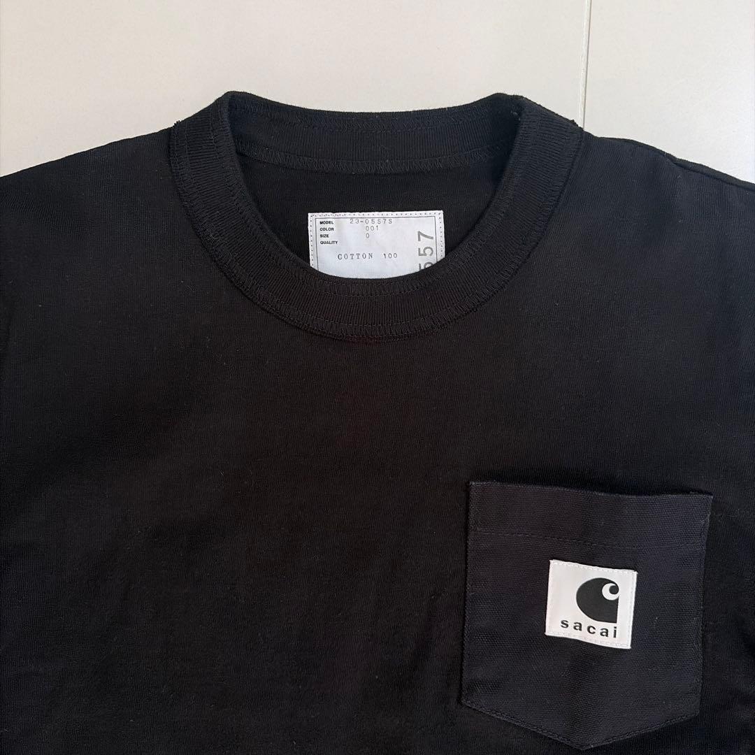 sacai × Carhartt サイドスナップボタンTシャツ