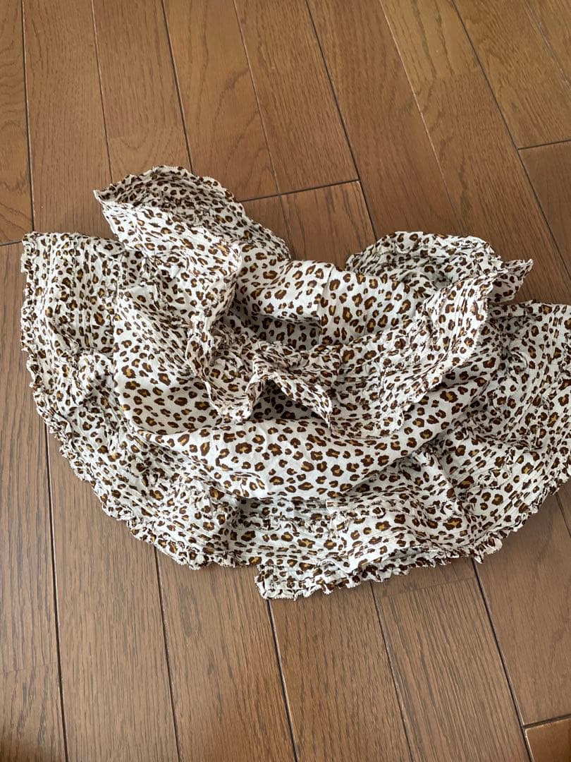 よ*こ様 ワンダフルワールド　豹柄　綿ローン　ケープ