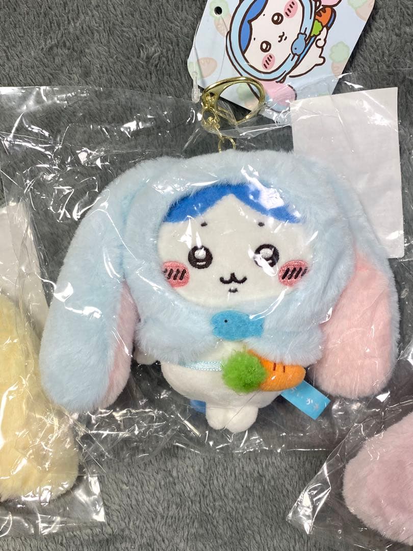 顔厳選　台湾　ちいかわ+ハチワレ＋うさぎ　3点セット　ロップイヤーなマスコット
