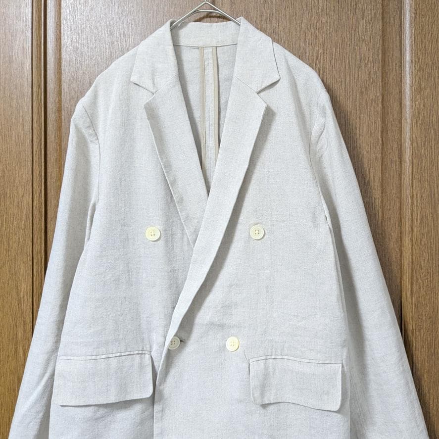 良品 SLOBE IENA 麻/ポリテーラードジャケット