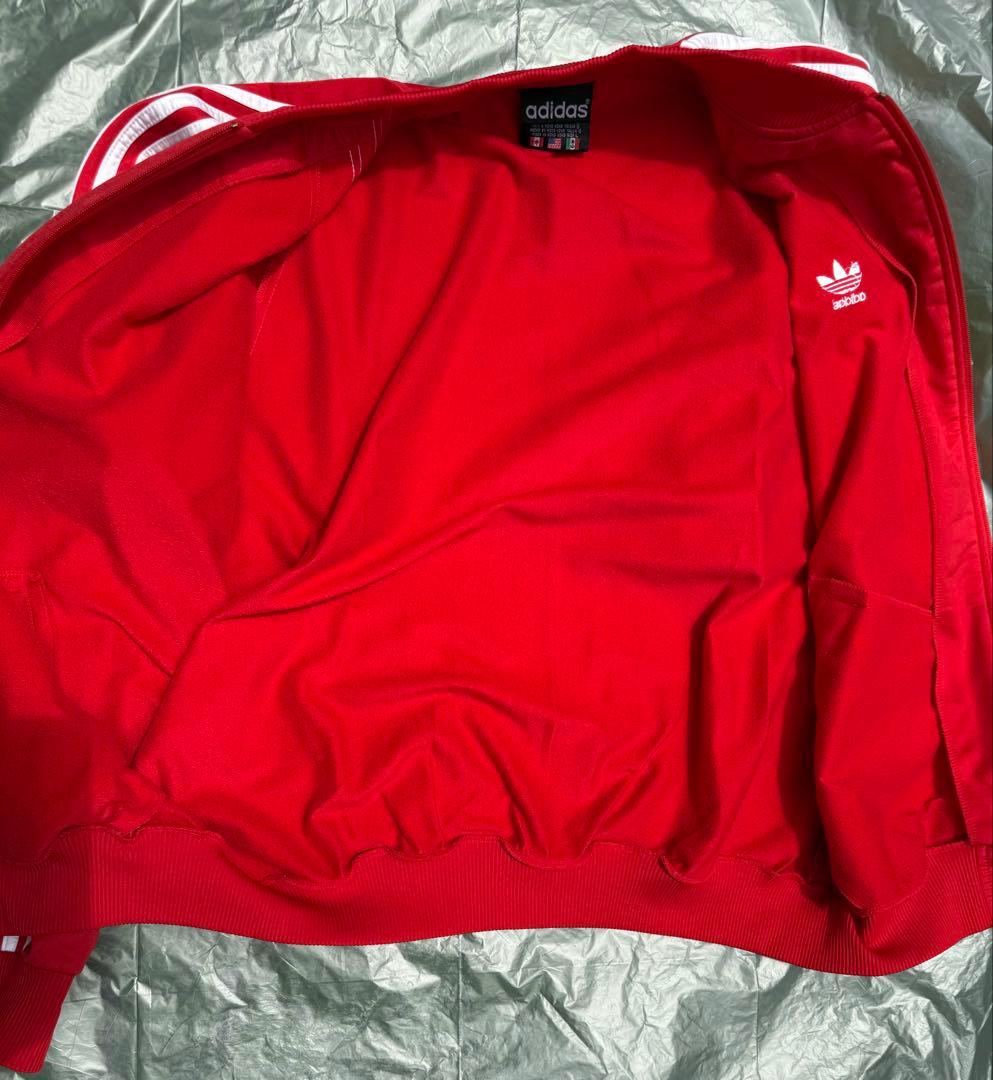 希少品／adidas 赤 ジャージ上下セット
