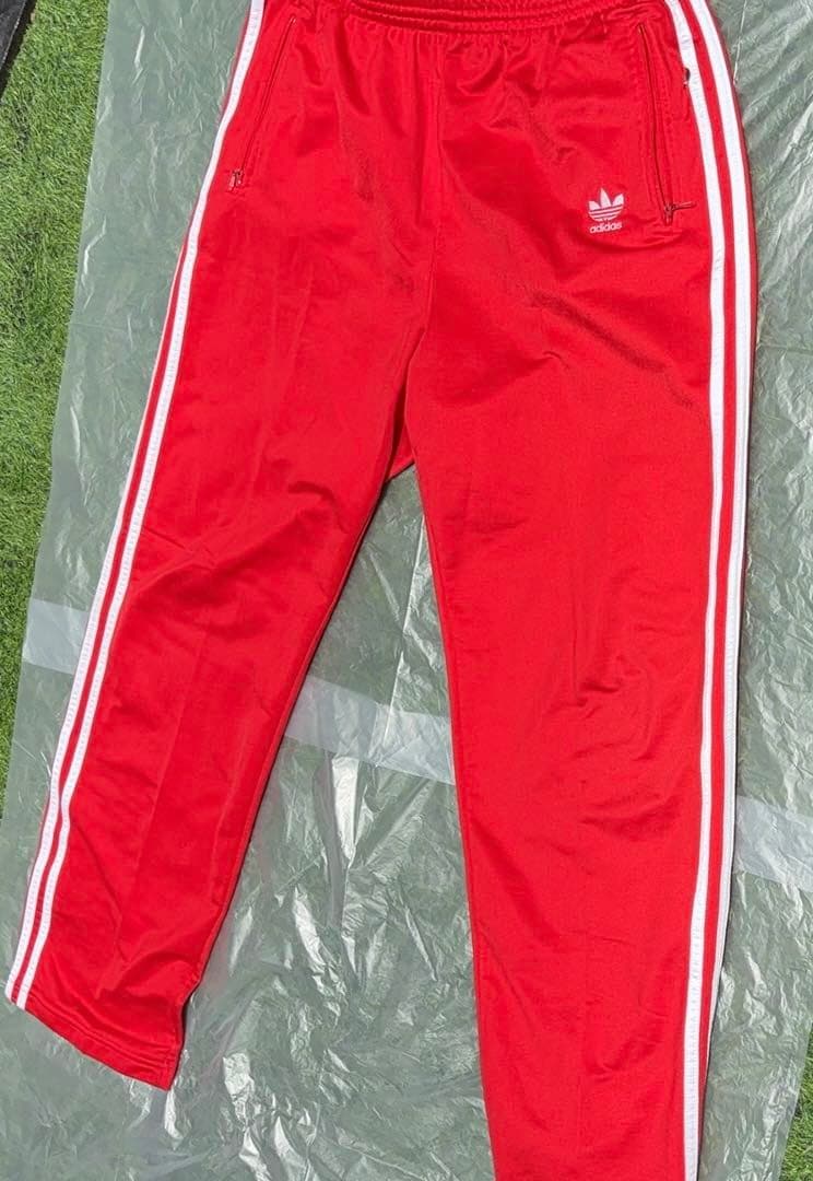 希少品／adidas 赤 ジャージ上下セット