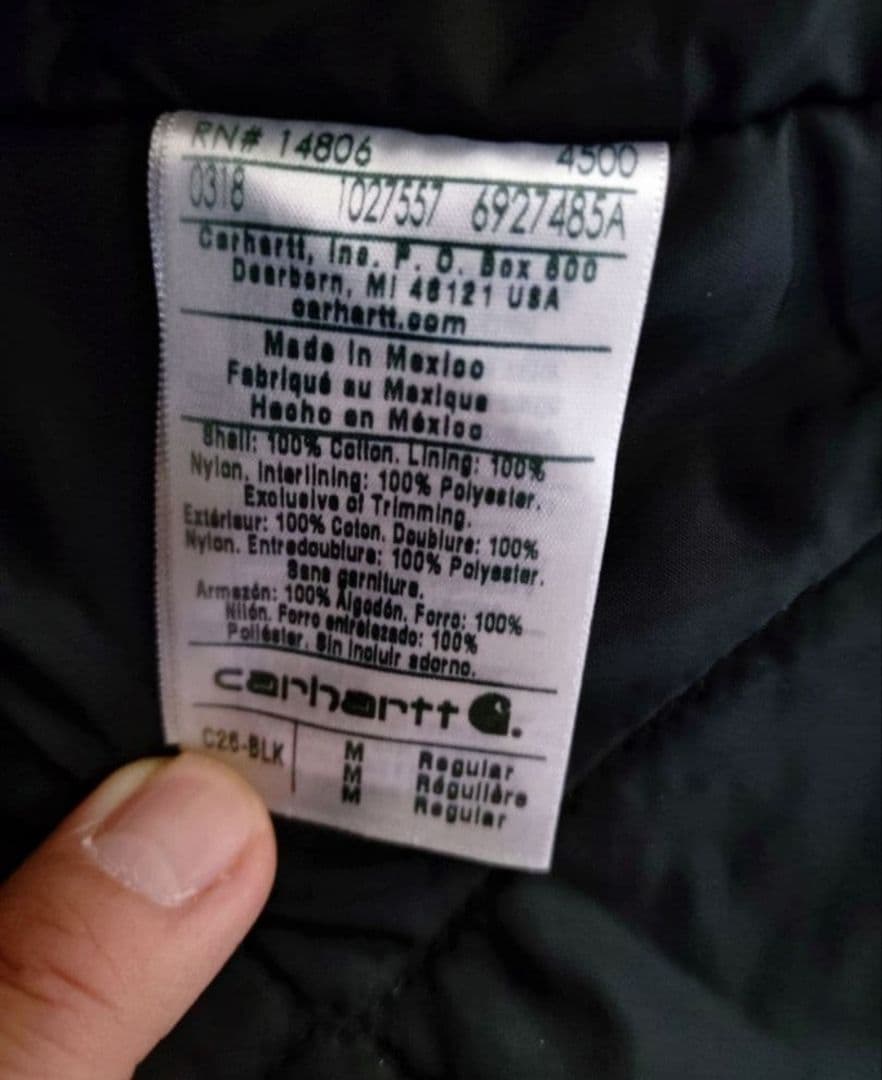 Carhartt カーハートトラディショナルブラック ジャケット Mサイズ