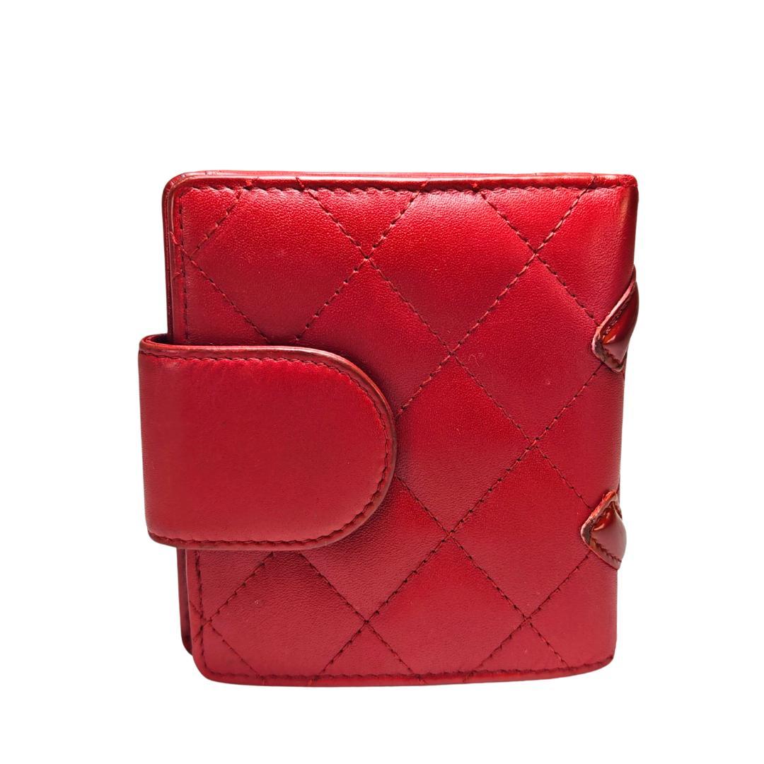 ✨美品✨CHANEL　シャネル　カンボンライン　二つ折り　がま口　コンパクト財布
