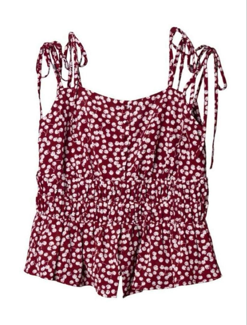 トップス Herlipto Cherry Pattern Strap Top M