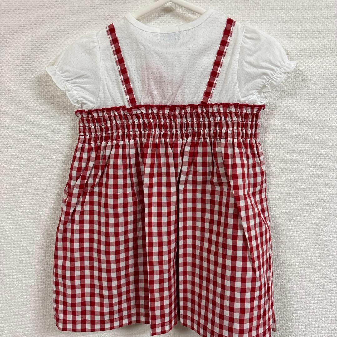 新品未使用タグ付きミキハウス MIKIHOUSE ワンピース 90cm うさこ