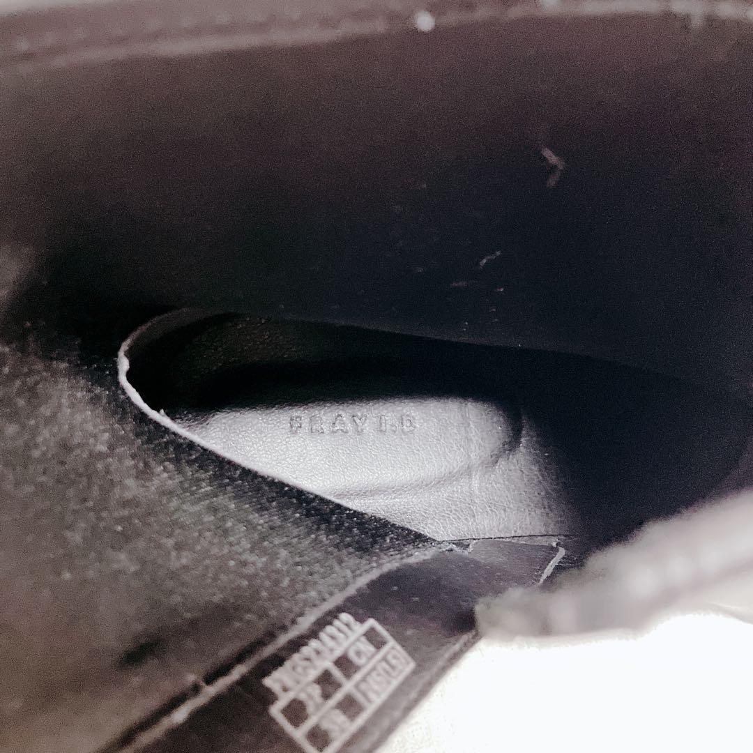 FRAY I.D ラムレザー ストレッチショートブーツ 黒 24.5cm 38
