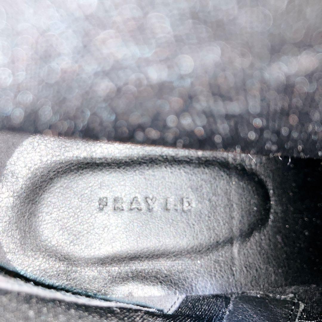 FRAY I.D ラムレザー ストレッチショートブーツ 黒 24.5cm 38